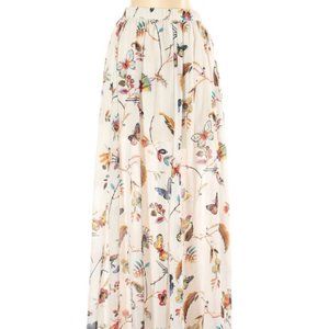 Butterfly print maxi skirt
